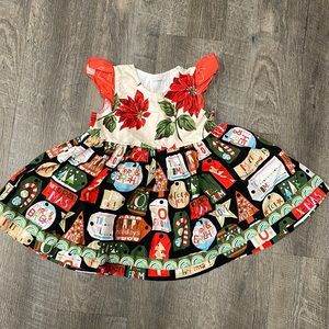 Platinum Matilda Jane poinsettia/gift tag top